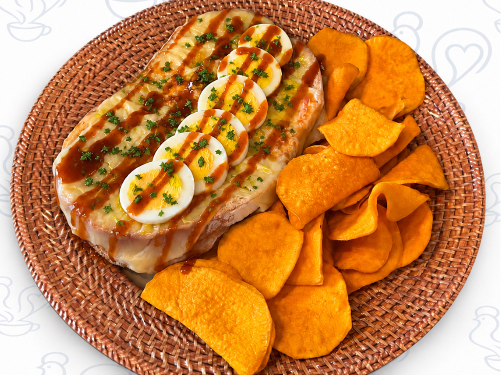 Croque Madame Tuga at MOH CAFE in Dania Beach, FL 33004 | YourMenu® Online Ordering
