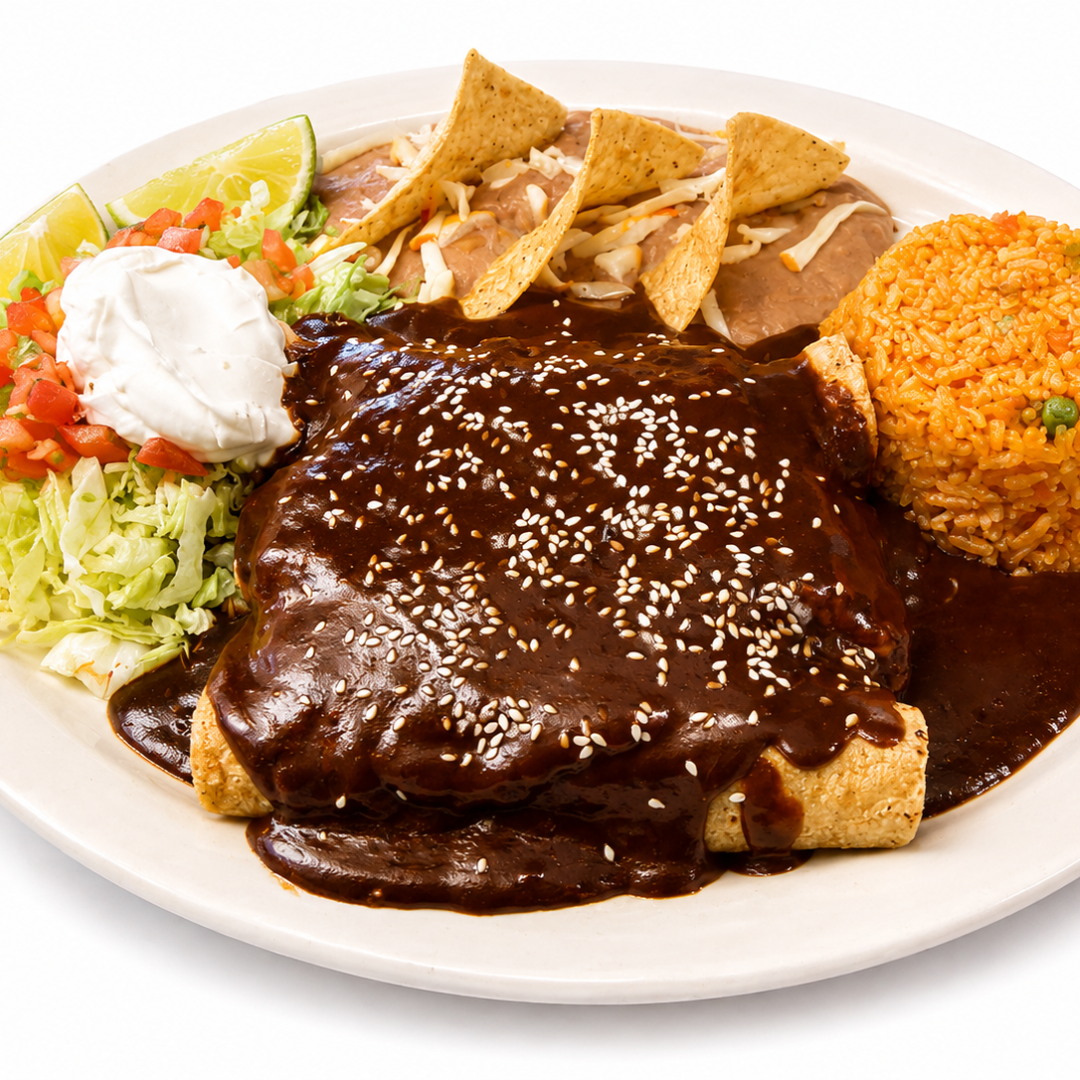 Enchiladas de mole at Su Taqueria El Rey del Taco in Chicago, IL 60612 | YourMenu® Online Ordering