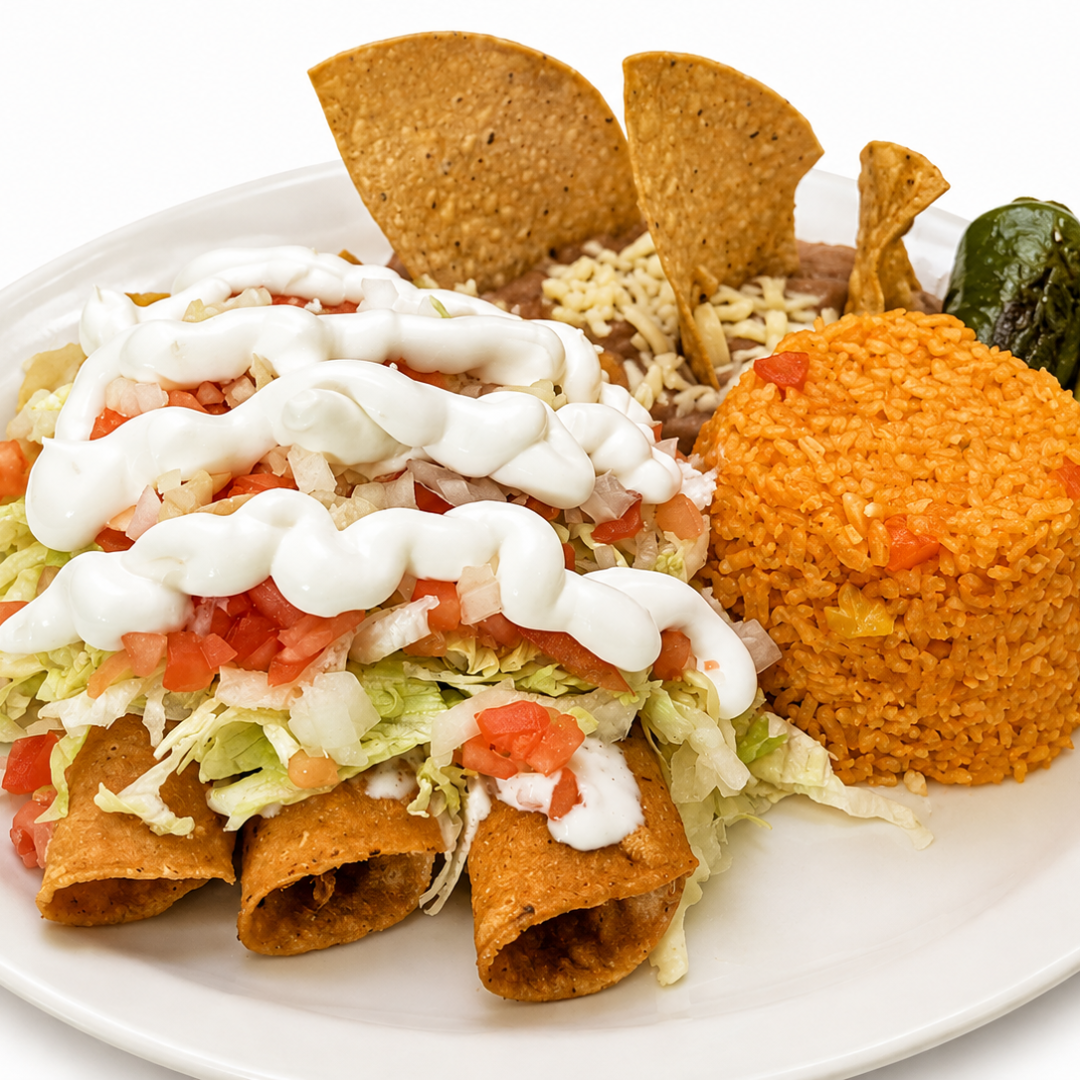 Flautas at Su Taqueria El Rey del Taco in Chicago, IL 60612 | YourMenu® Online Ordering