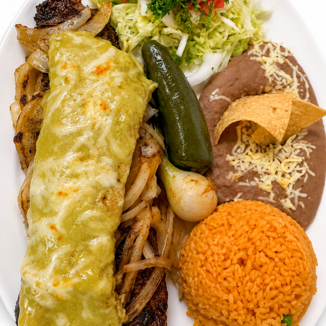 Carne a la tampiquena at Su Taqueria El Rey del Taco in Chicago, IL 60612 | YourMenu® Online Ordering