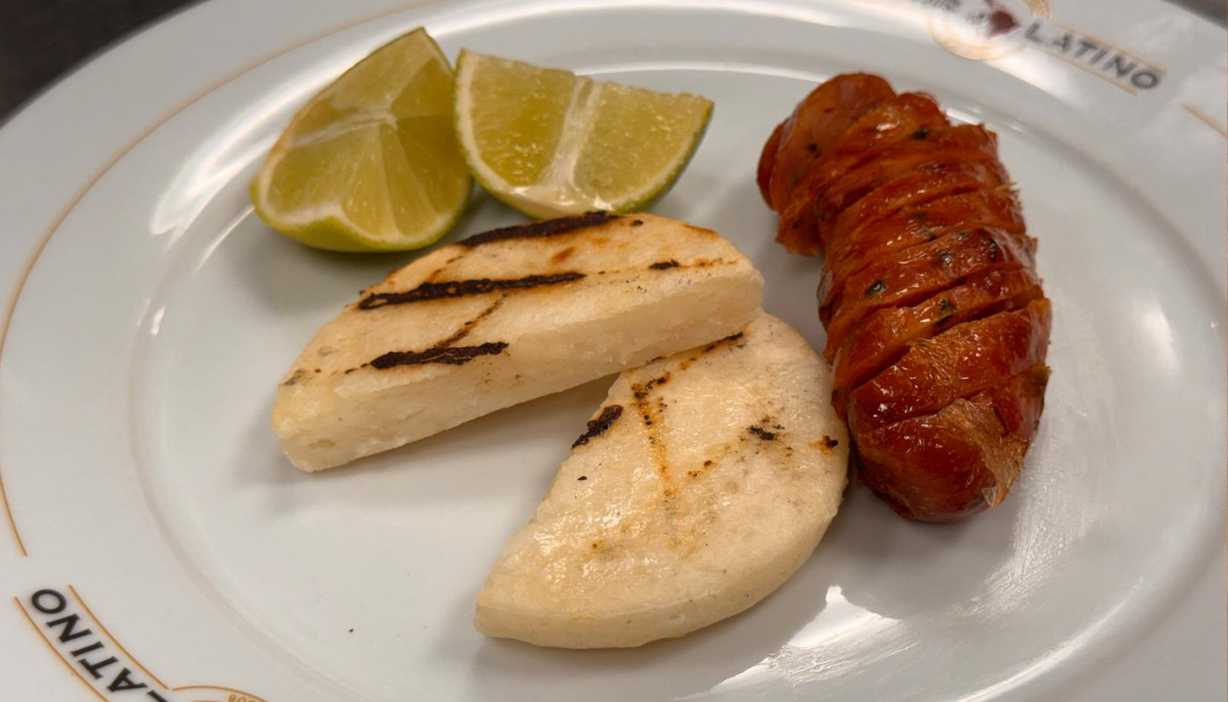 AREPA CON CHORIZO at Sabor Latino Restaurant | Boynton Beach in Boynton Beach, FL 33426 | YourMenu® Online Ordering