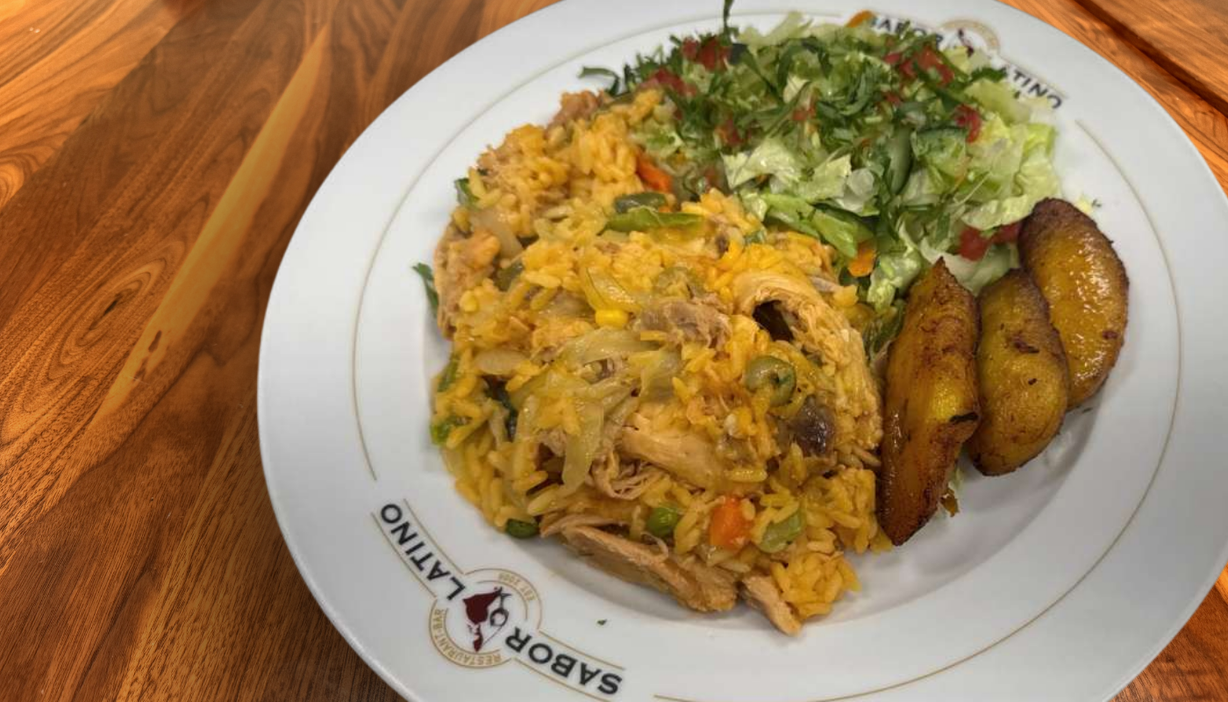ARROZ CON POLLO at Sabor Latino Restaurant | Boynton Beach in Boynton Beach, FL 33426 | YourMenu® Online Ordering