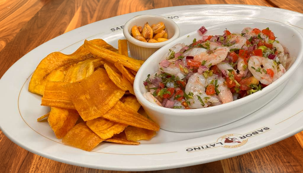 CEVICHE DE CAMARONES at Sabor Latino Restaurant | Boynton Beach in Boynton Beach, FL 33426 | YourMenu® Online Ordering