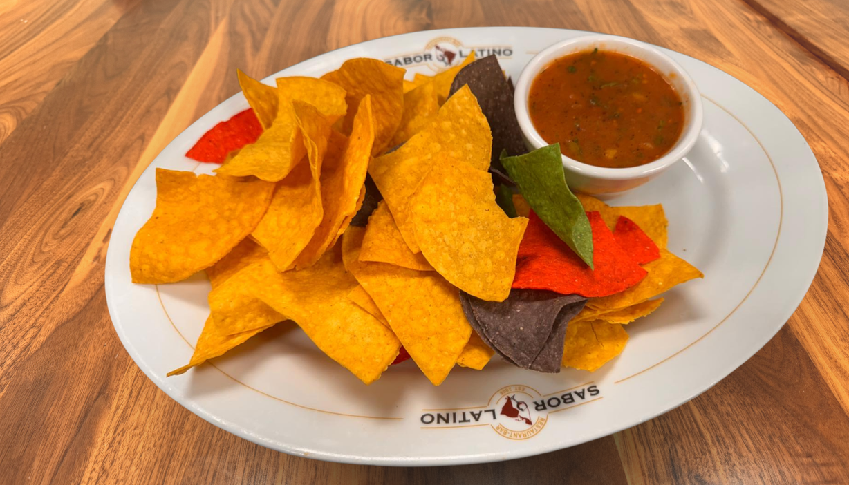 CHIPS CON SALSA at Sabor Latino Restaurant | Boynton Beach in Boynton Beach, FL 33426 | YourMenu® Online Ordering