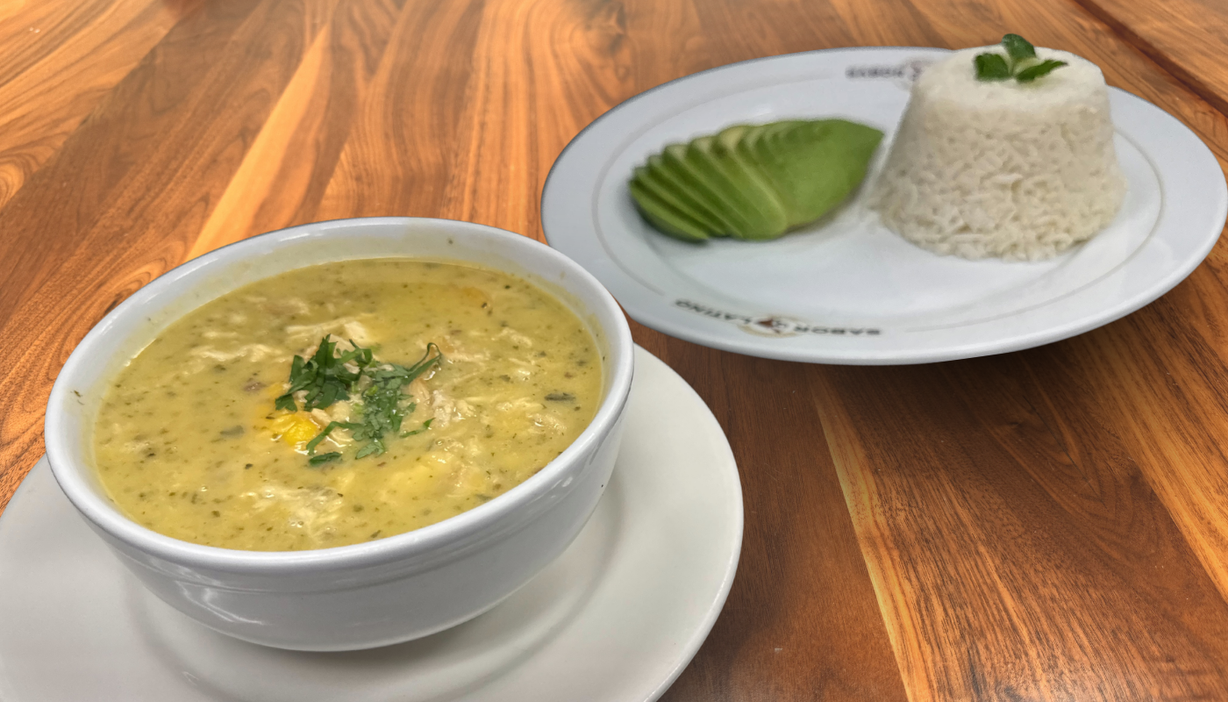 SOPA DE AJIACO at Sabor Latino Restaurant | Boynton Beach in Boynton Beach, FL 33426 | YourMenu® Online Ordering