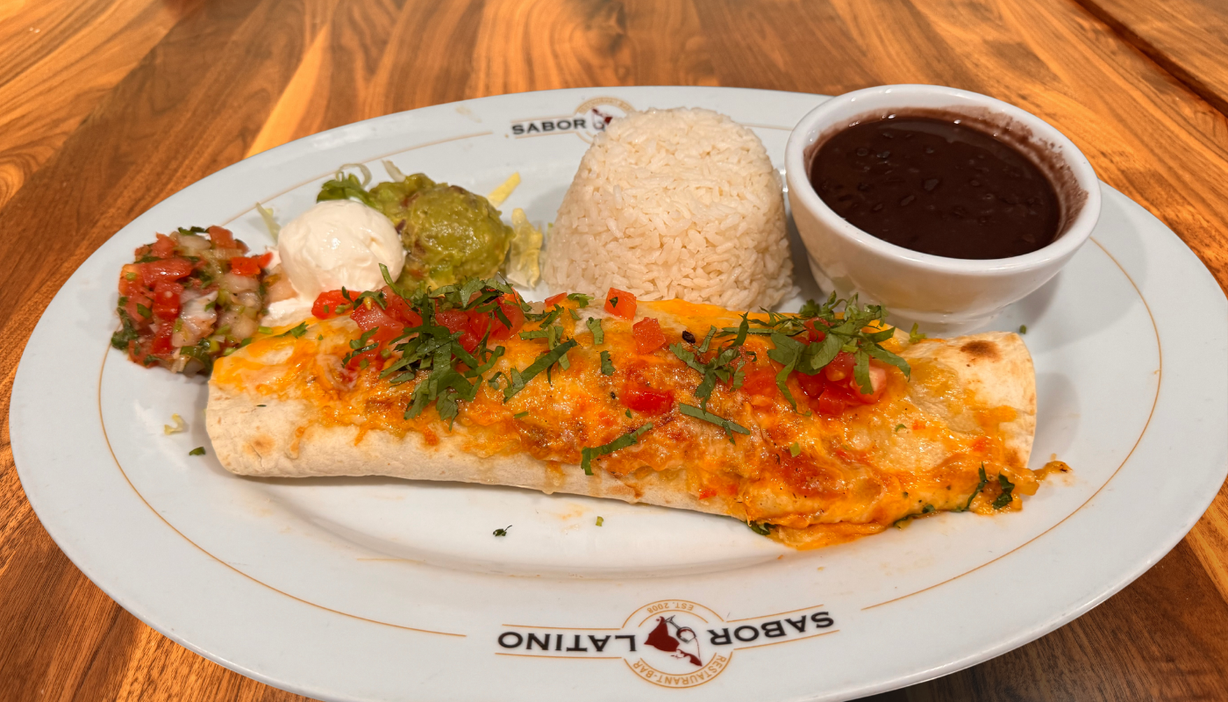 BURRITO VEGETALES at Sabor Latino Restaurant | Boynton Beach in Boynton Beach, FL 33426 | YourMenu® Online Ordering