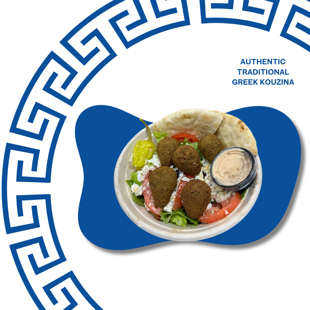 Greek Salad W/ Falafel at Marathon Deli in College Park, MD 20740 | YourMenu® Online Ordering