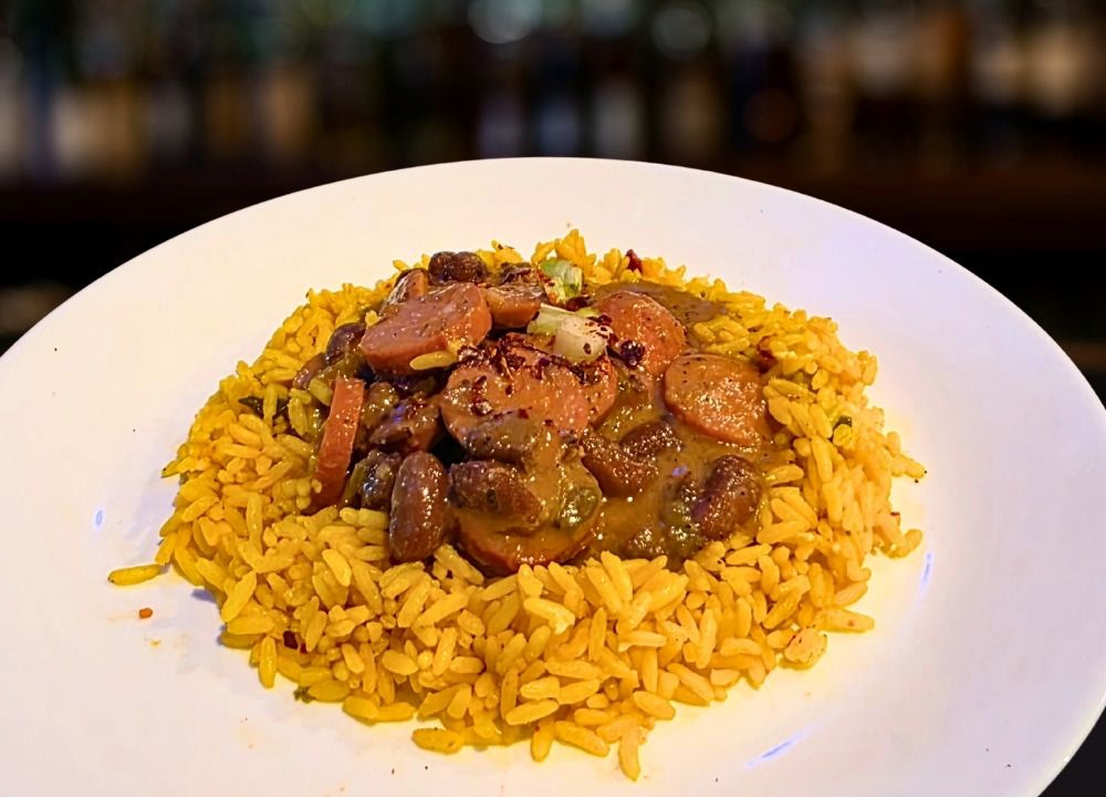 Red Beans & Rice w/ Turkey Sausage Bowl / Tazón de frijoles rojos y arroz con salchicha de pavo at Andrew's Restaurant in Suitland, MD 20746 | YourMenu® Online Ordering