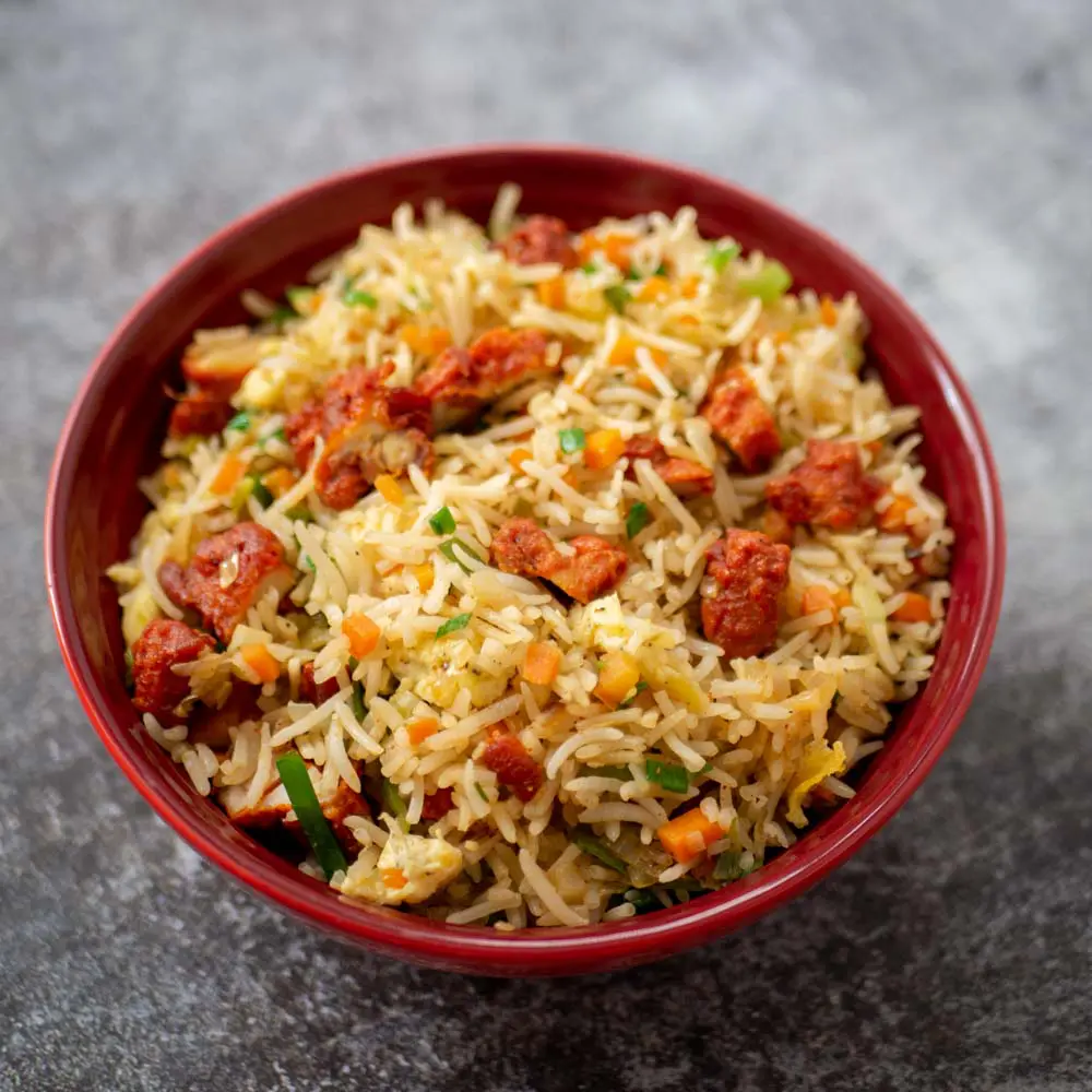 Chicken Fried Rice at Olives Pizza & Grill Indian Cuisine in GAINESVILLE, VA 20155 | YourMenu® Online Ordering