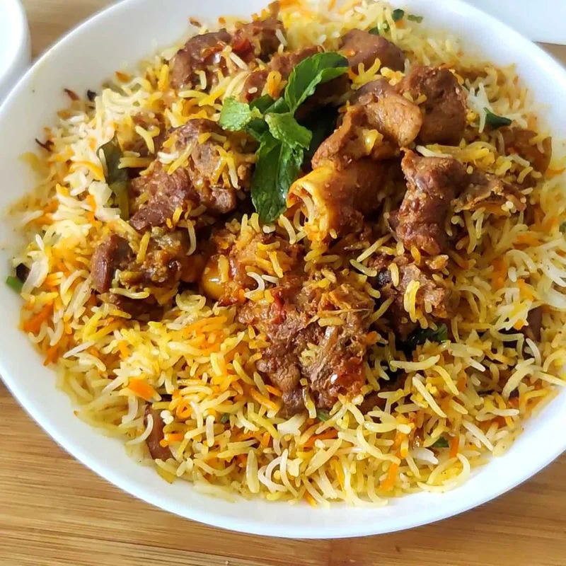 Goat Biryani at Olives Pizza & Grill Indian Cuisine in GAINESVILLE, VA 20155 | YourMenu® Online Ordering