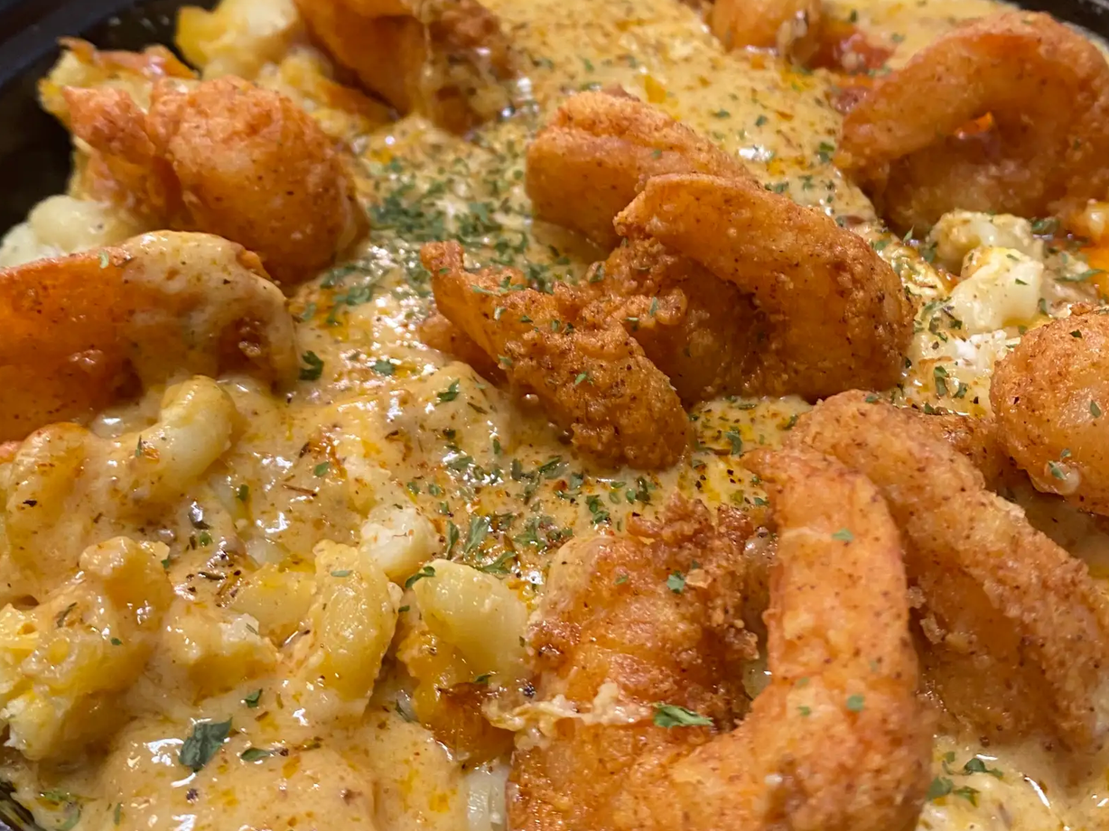 Cajun Shrimp Mac n Cheese at Ka Ribbean Fire in LA PLATA, MD 20646 | YourMenu® Online Ordering