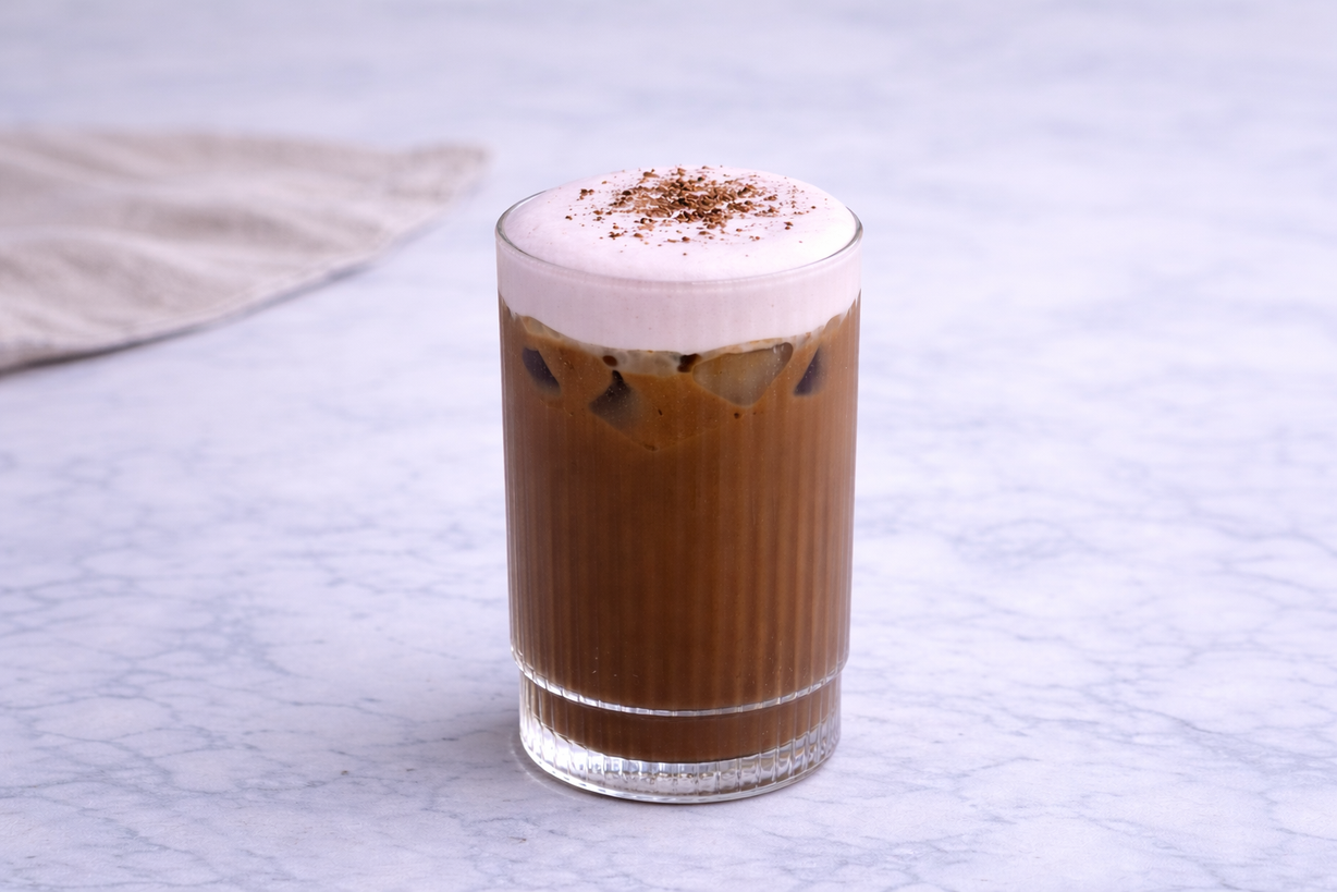 Peruvian Mocha Latte at Gratefuel Cafe in Fort Lauderdale, FL 33308 | YourMenu® Online Ordering