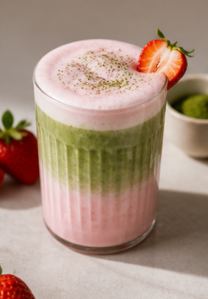 Strawberry Matcha at Gratefuel Cafe in Fort Lauderdale, FL 33308 | YourMenu® Online Ordering