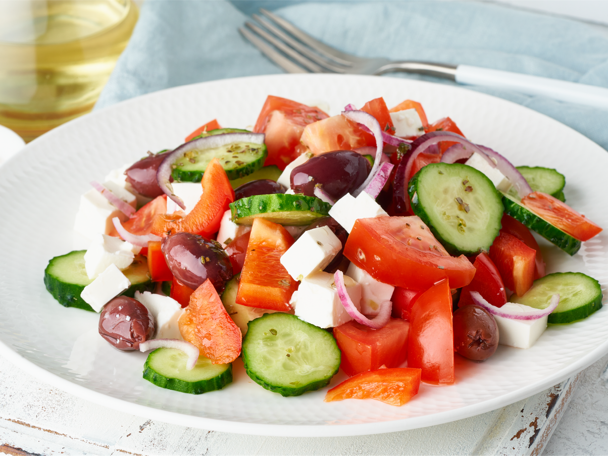 Horiatiki / Village Salad at Keratsini Greek Kitchen in Annapolis, MD 21401 | YourMenu® Online Ordering