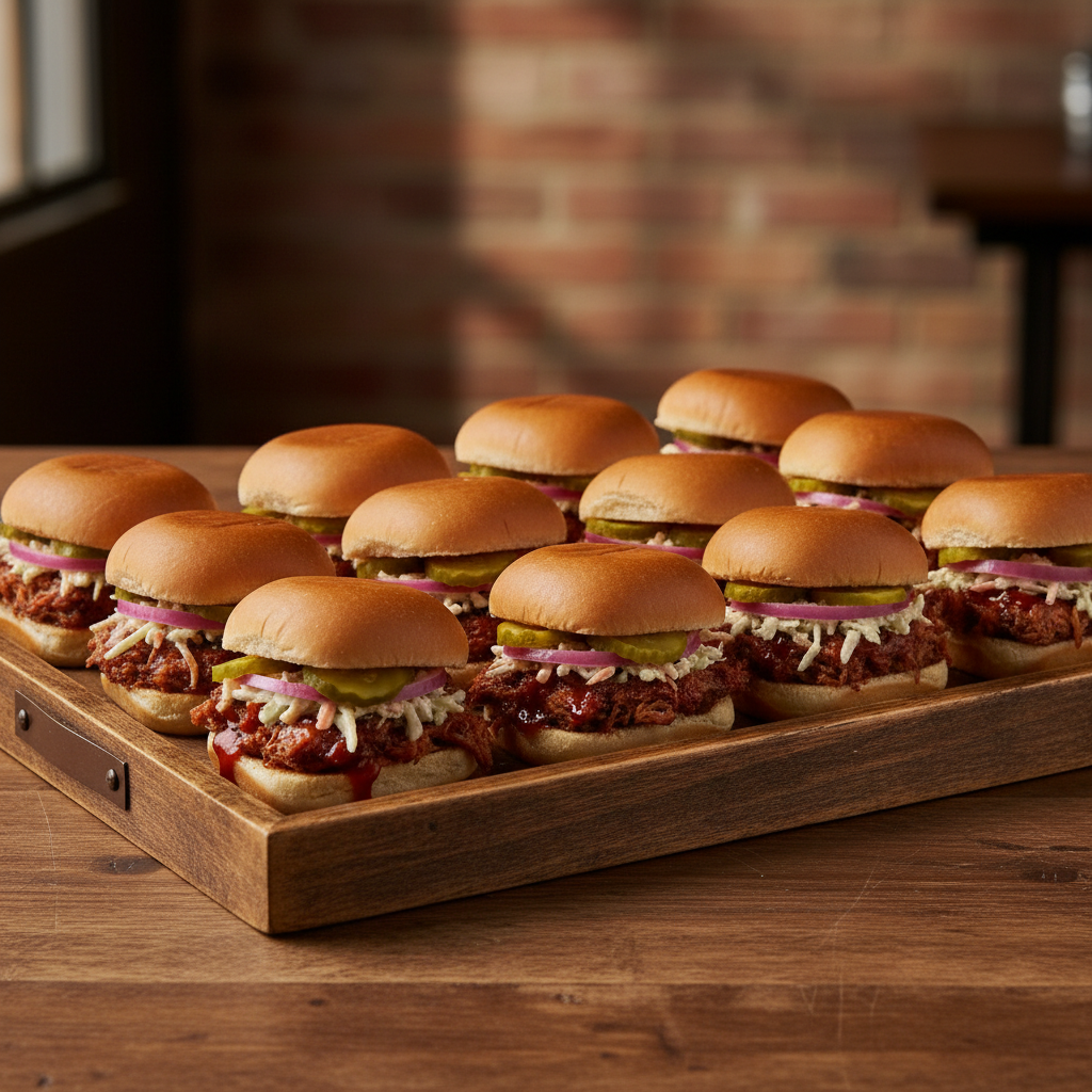 18 - Pulled Pork Sliders at Blowin' Smoke BBQ @ Prime Time Butcher | Catering in WOODBURY, NY 117971212 | YourMenu® Online Ordering