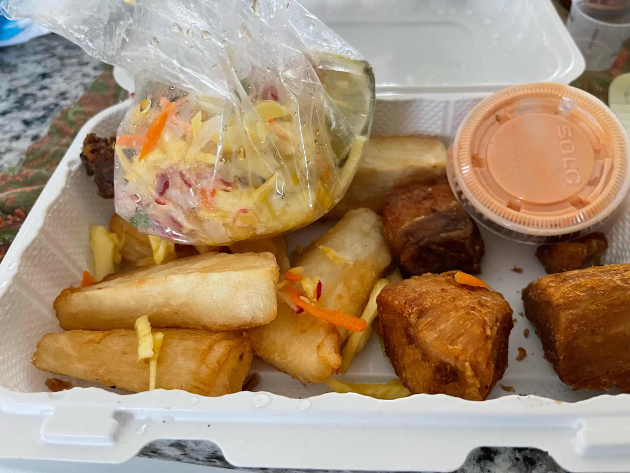 Yuca con Chicharron at El Eden Taqueria & Bakery in HAGERSTOWN, MD 21740 | YourMenu® Online Ordering