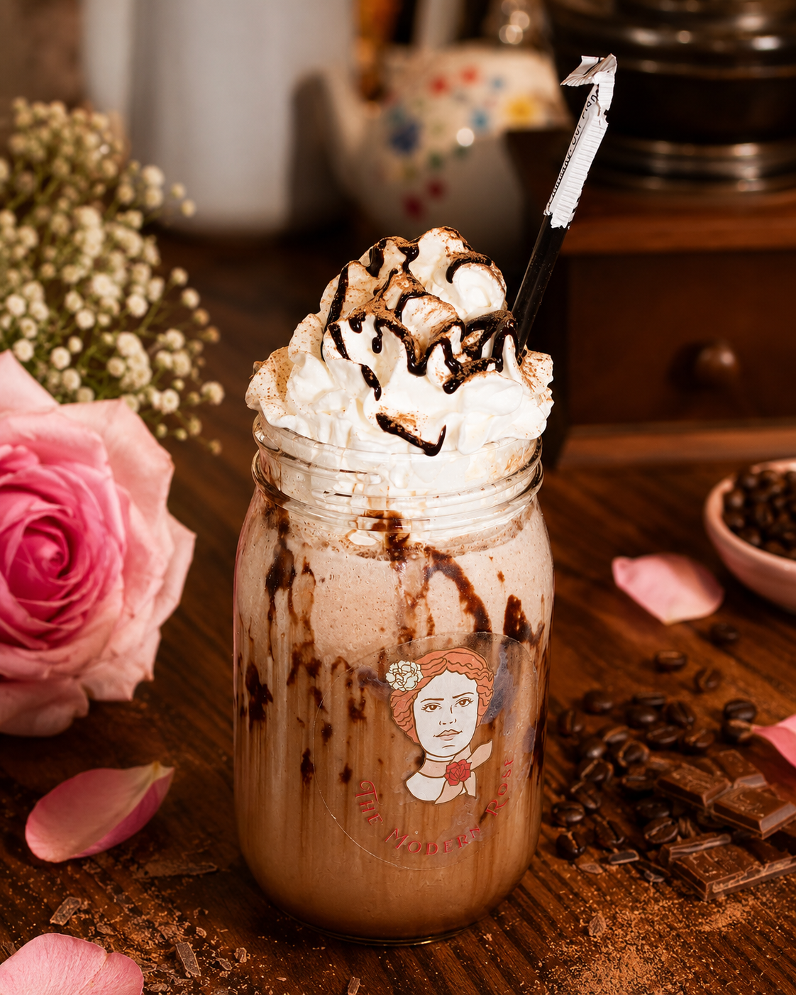 Almond Joy Latte at The Modern Rose (Delray) in Delray Beach, FL 33483 | YourMenu® Online Ordering