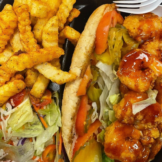 Shimp Poboys at 1693 Redzone Grill in Jackson, MS 39213 | YourMenu® Online Ordering