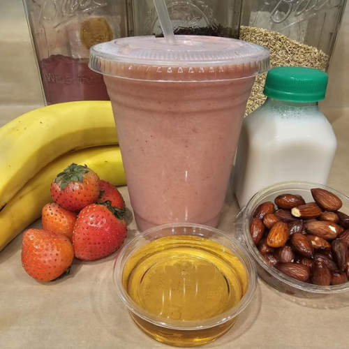 Strawberry Banana Smoothie at GREEN LEAF CAFE  in Florence, SC 29501-3904 | YourMenu® Online Ordering