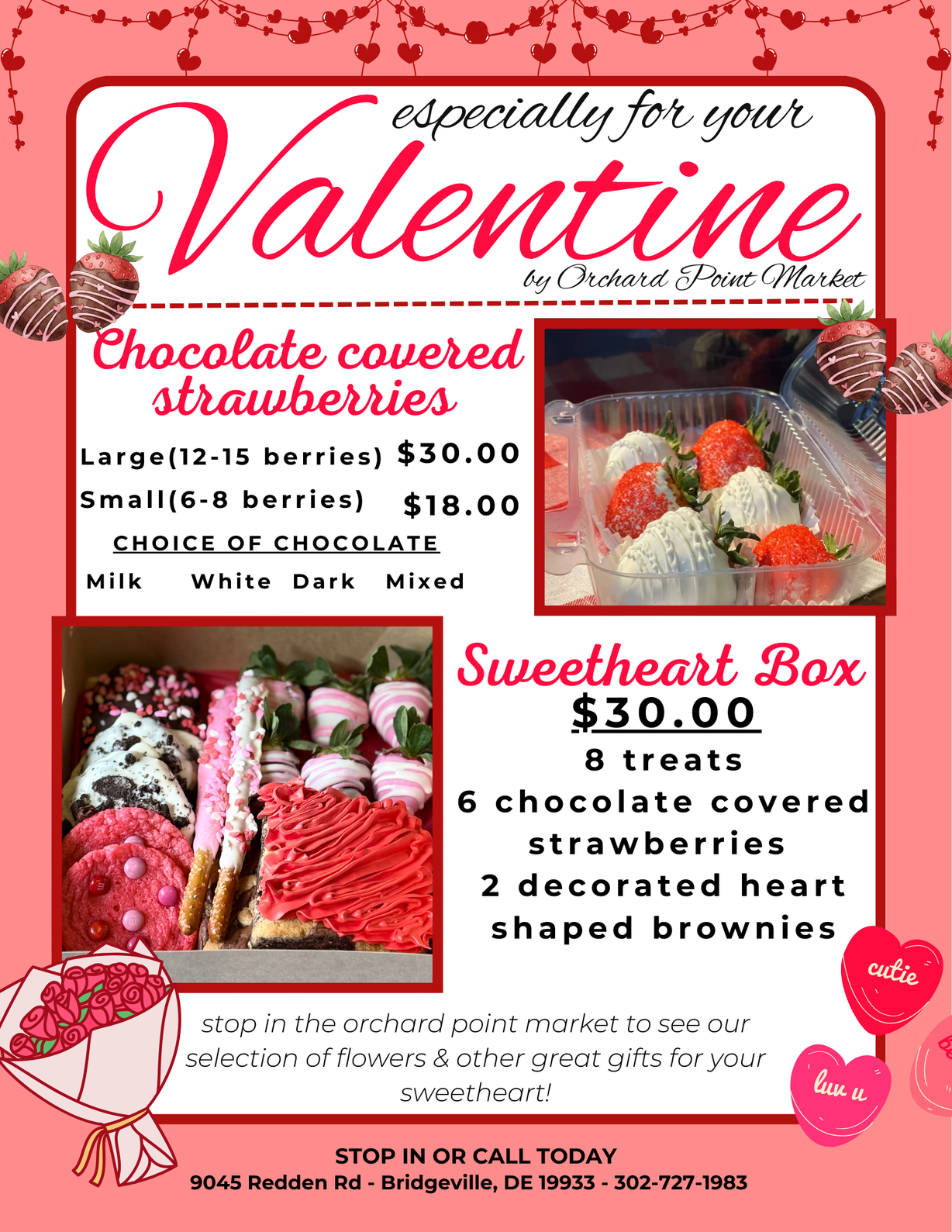 Valentine's Day Orders at T.S.Smith Orchard Point Market in Bridgeville, DE 19933-4744 | YourMenu® Online Ordering