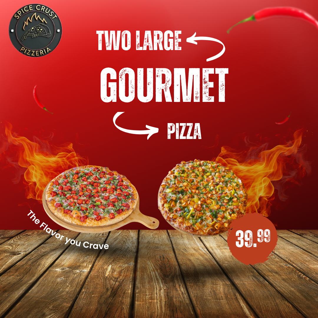 2 Large Gourmet Pizzas at SPICE CRUST PIZZERIA in BETHLEHEM, PA 18017 | YourMenu® Online Ordering