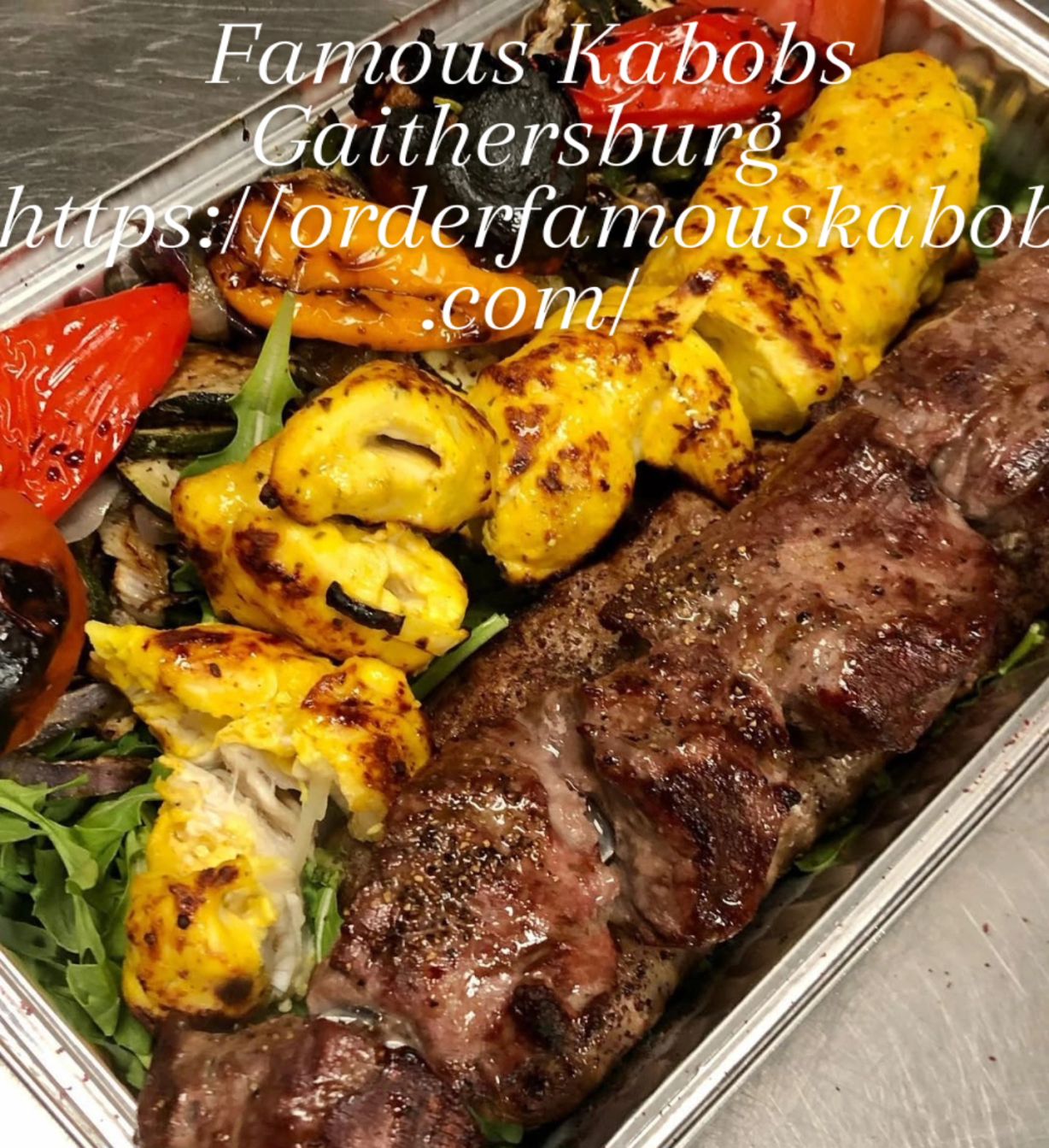 10.Chicken Kabob & Lamb at Famous Kabobs - Gaithersburg in Gaithersburg, MD 20879 | YourMenu® Online Ordering