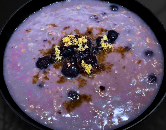 Blueberry Brown Sugar Oatmeal at Old School Cofé in Vinton, OH 45686 | YourMenu® Online Ordering
