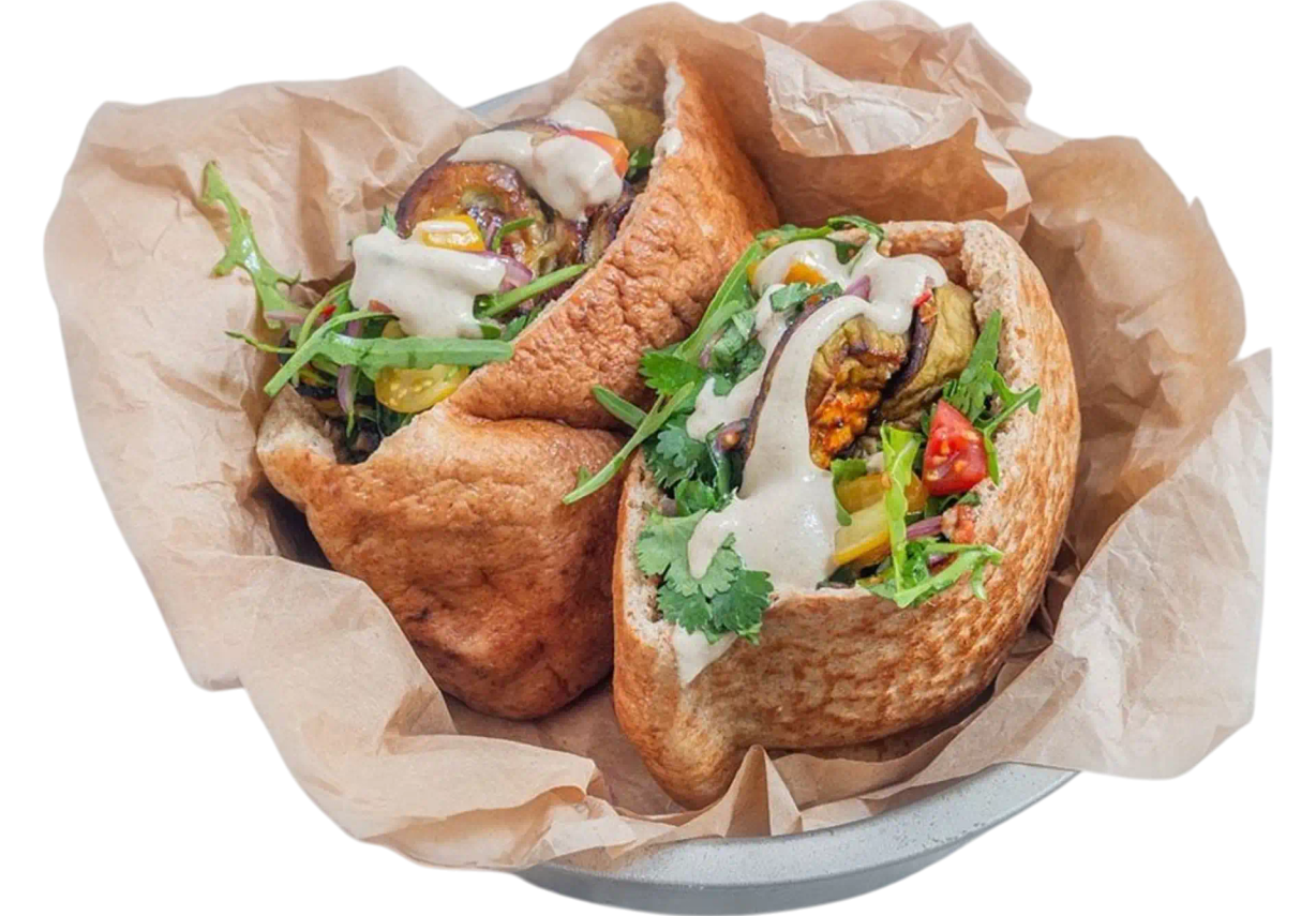 Sabich Pita at ASLI Mediterranean Grill in Denver, CO 80224-1746 | YourMenu® Online Ordering