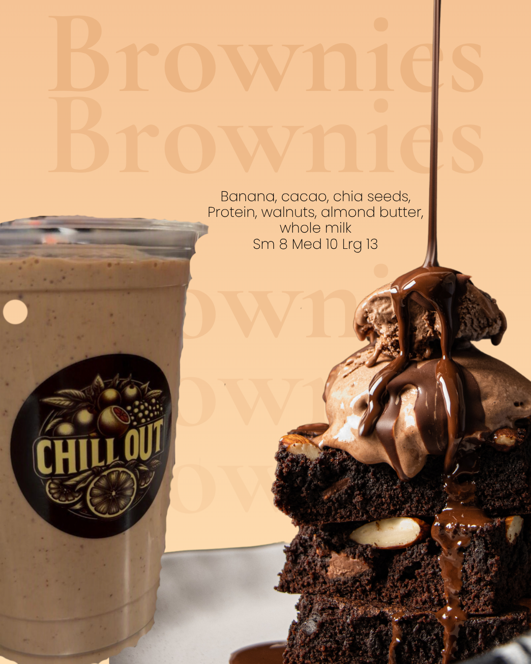 24oz Brownie Batter at Chill Out Texas in Mineola, TX 75773 | YourMenu® Online Ordering