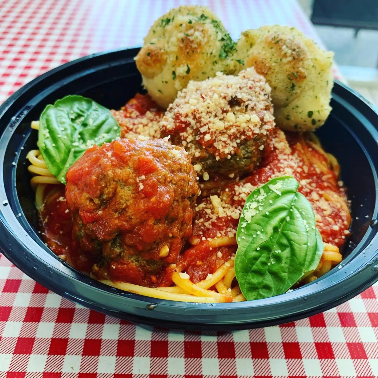 Spaghetti Meatballs Dinner at Italia Station Cafe in Pompano Beach, FL 33060 | YourMenu® Online Ordering