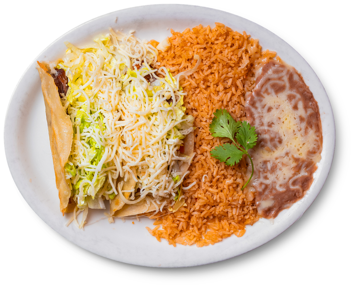 #6 Taco Plate (2) at Ricardo's Mexican Restaurant in Brigham City, UT 84302-2528 | YourMenu® Online Ordering