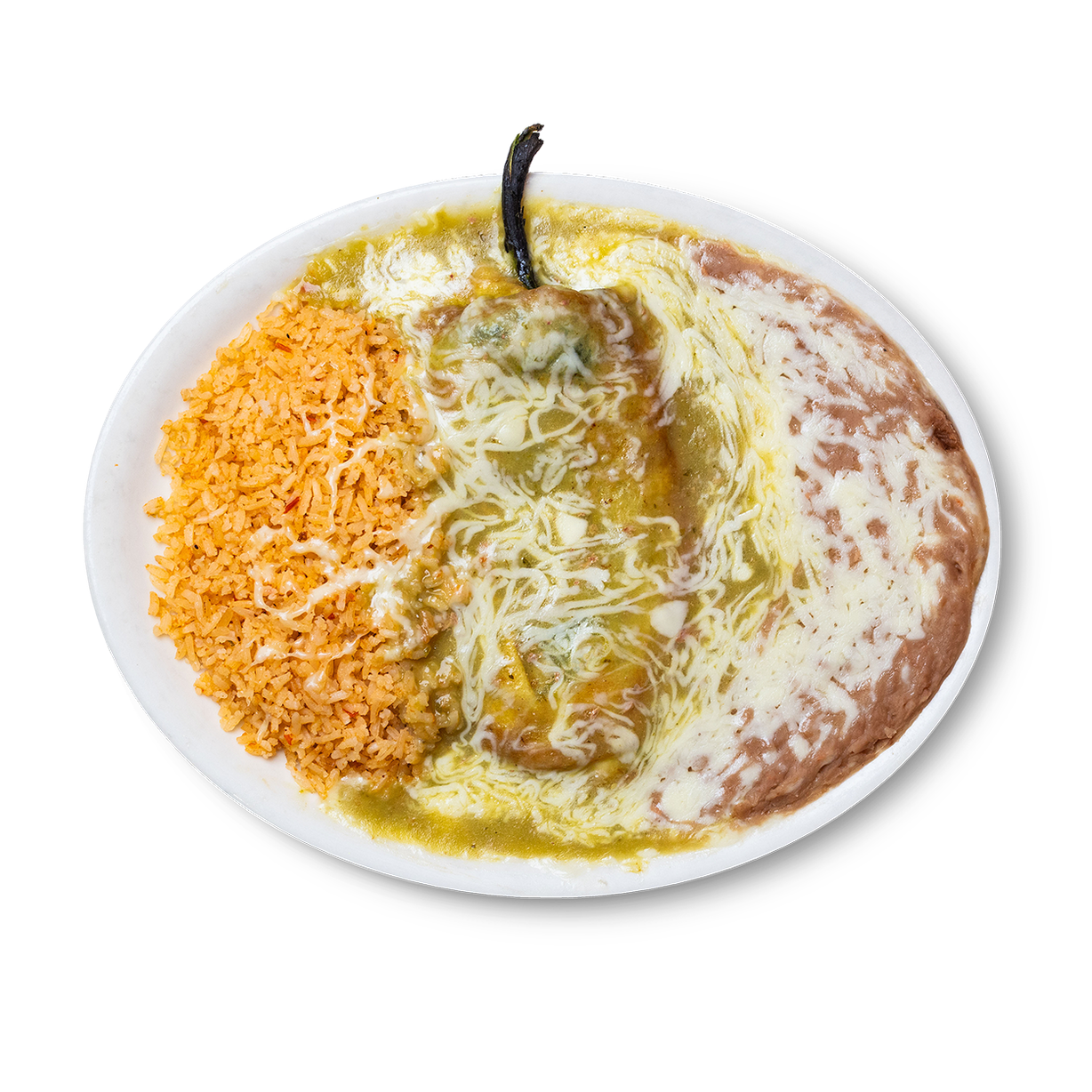 #2 Chile Relleno Plate at Ricardo's Mexican Restaurant in Brigham City, UT 84302-2528 | YourMenu® Online Ordering
