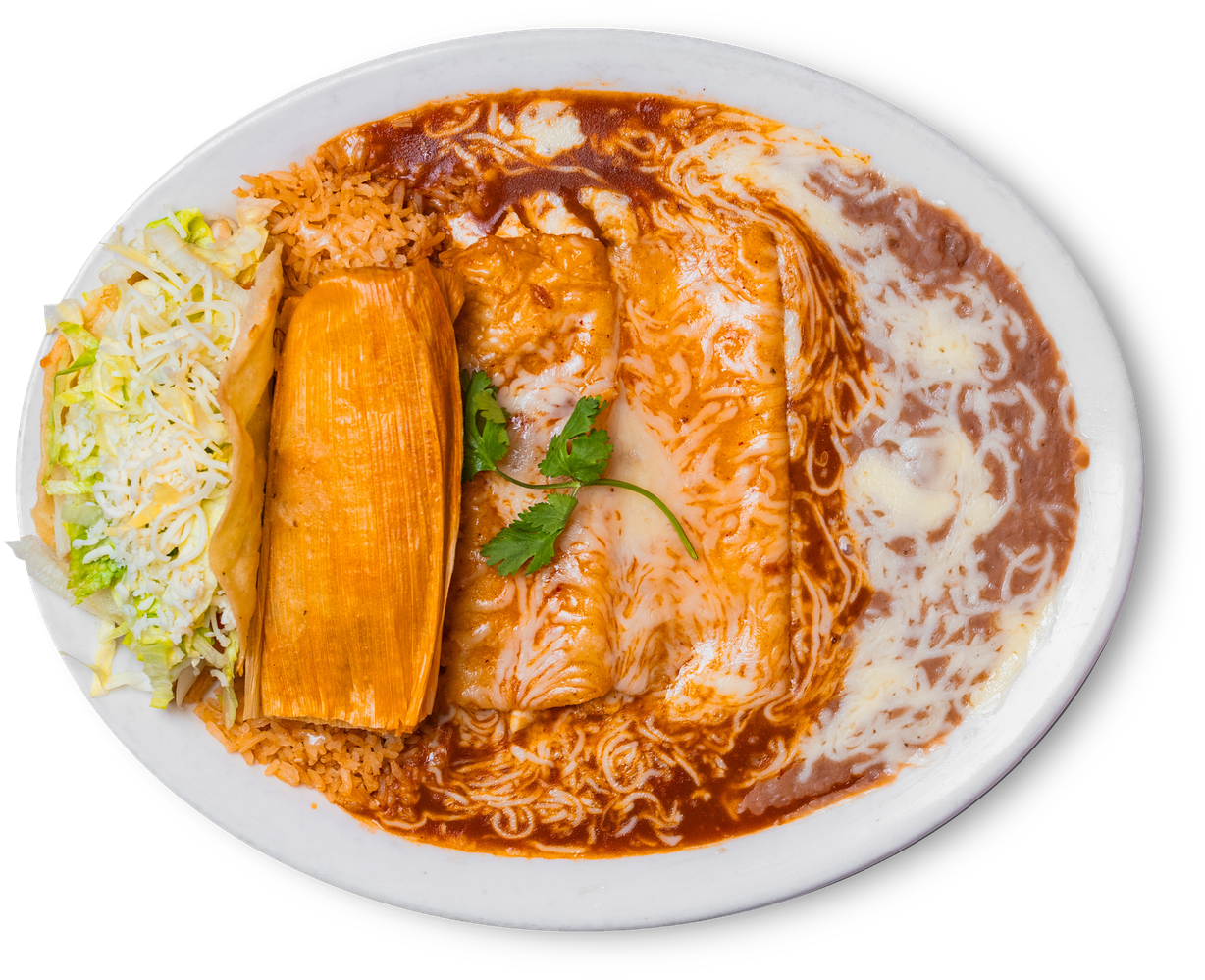 #13 Combination Plate at Ricardo's Mexican Restaurant in Brigham City, UT 84302-2528 | YourMenu® Online Ordering