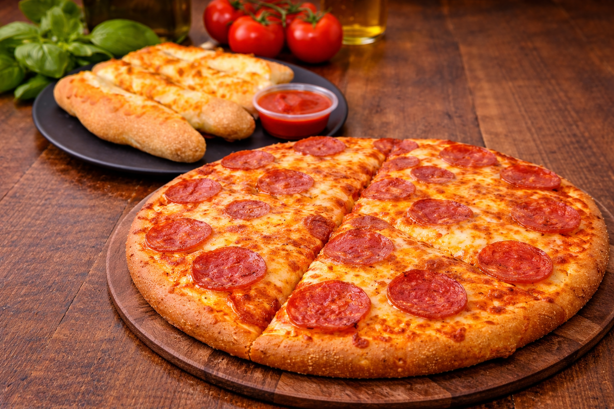 Lg Pepperoni +Cheesesticks at Moxee Pizza in Moxee, WA 98936 | YourMenu® Online Ordering