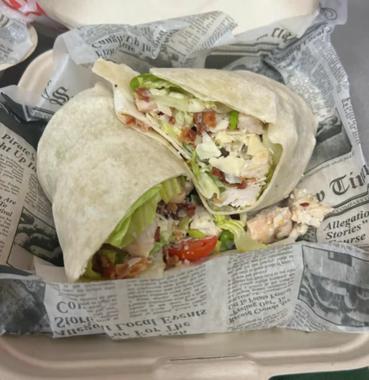 Grilled Chicken, Bacon Caesar Wrap at Twin City Deli in Tonawanda, NY 14150 | YourMenu® Online Ordering