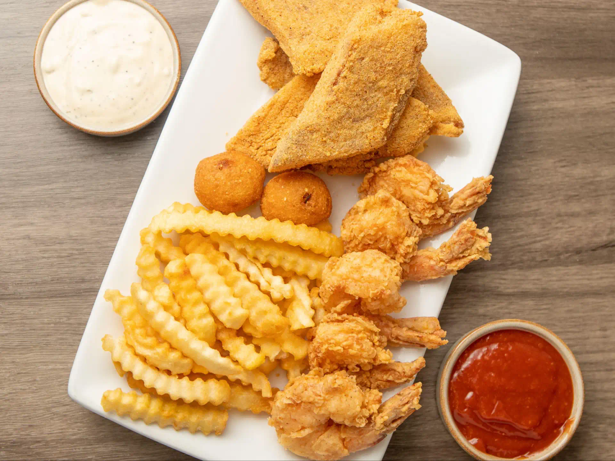 Fish (2pcs) & Shrimp (5 pcs) at B5 Seafood Carryout in Baltimore, MD 21218 | YourMenu® Online Ordering