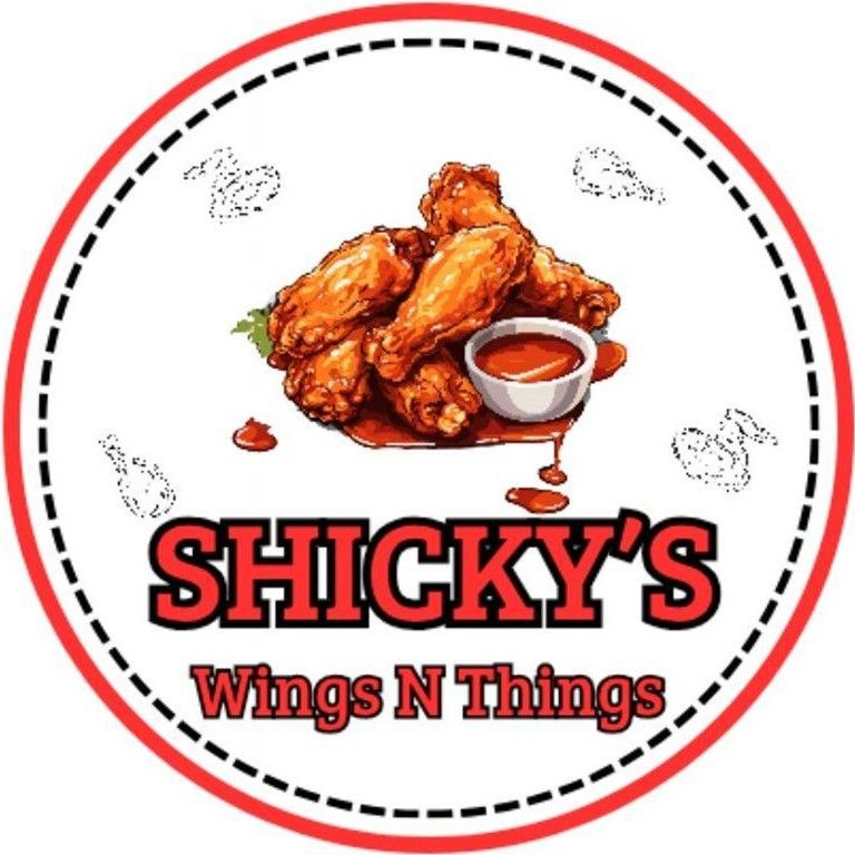 Shicky's Wings N' Things logo