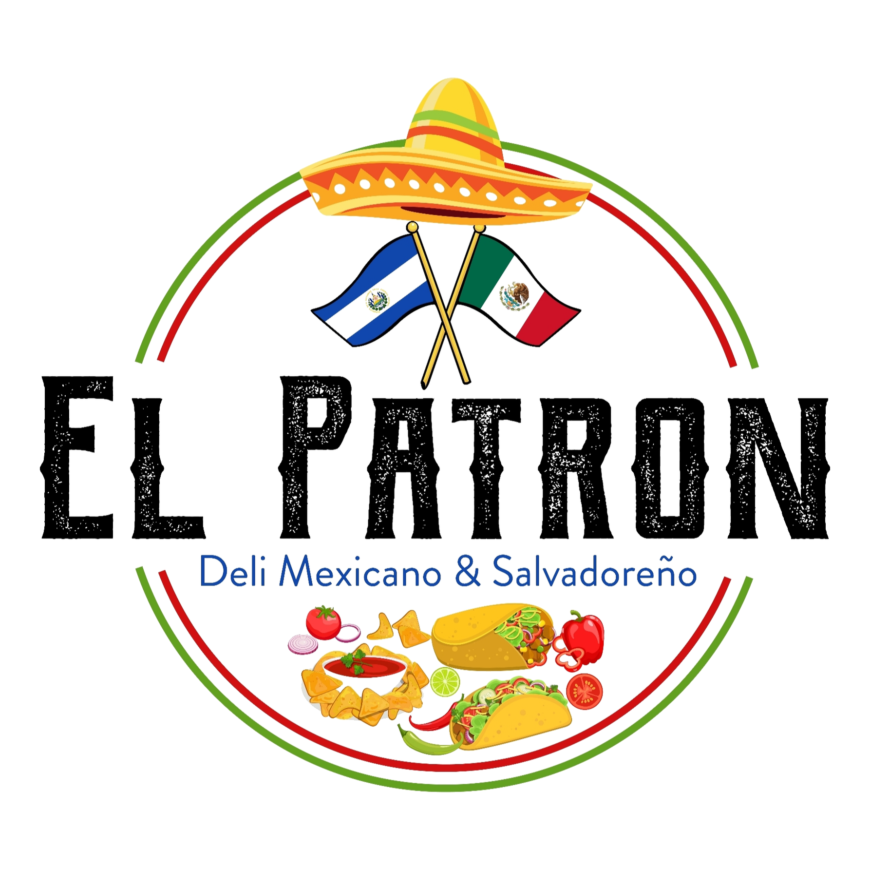 El Patron Deli Mexicano and Salvadoreño logo