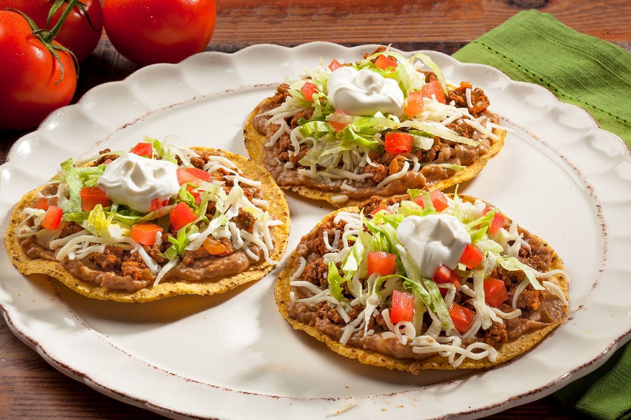 Tostadas Beef (3per Order) at El Burrito Mexican Restaurant in LIVINGSTON, TX 773513800 | YourMenu Online Ordering