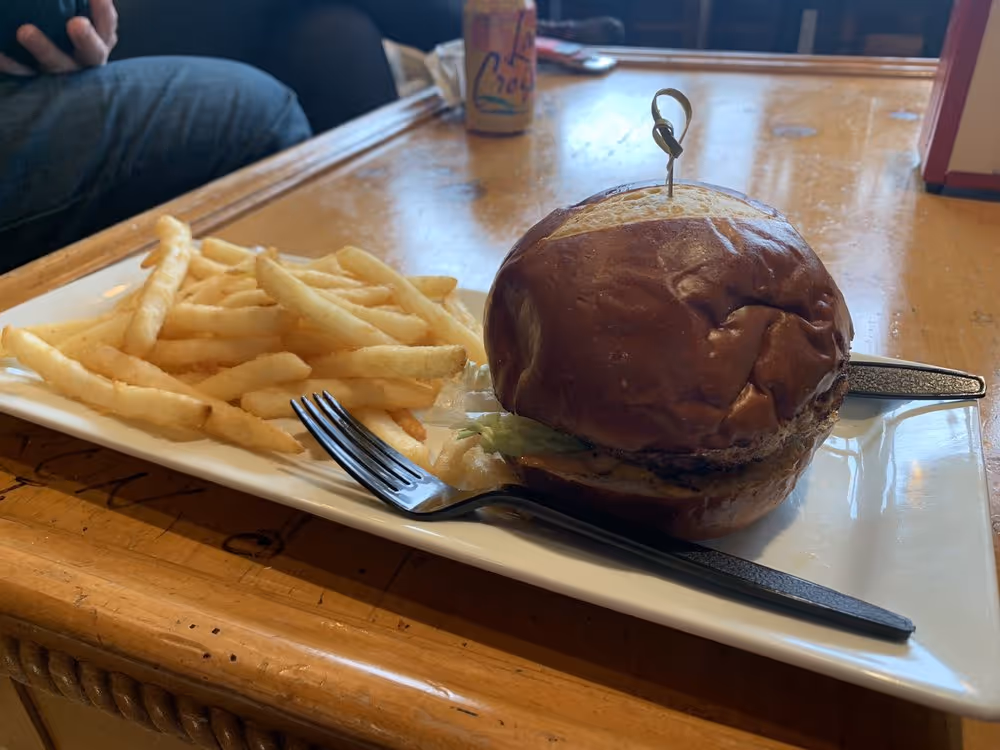 SALMON BURGER X FRIES at Heat Da Spot in Washington, DC 20010 | YourMenu Online Ordering SALMON BURGER X FRIES at Heat Da Spot in Washington, DC 20010 | YourMenu Online Ordering