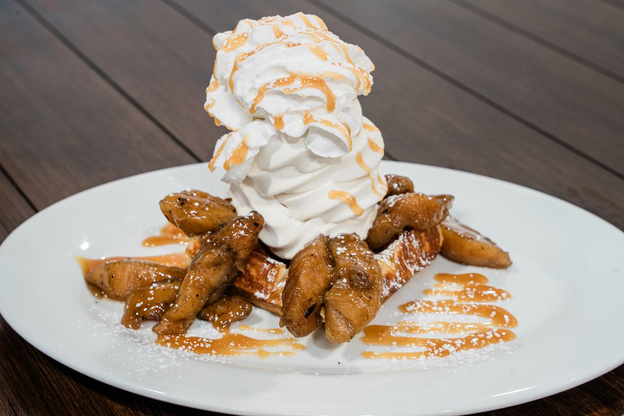 Apple Caramel Delight Waffle at Grandma's Ice Cream & Waffles in ROCKVILLE, MD 208501394 | YourMenu Online Ordering