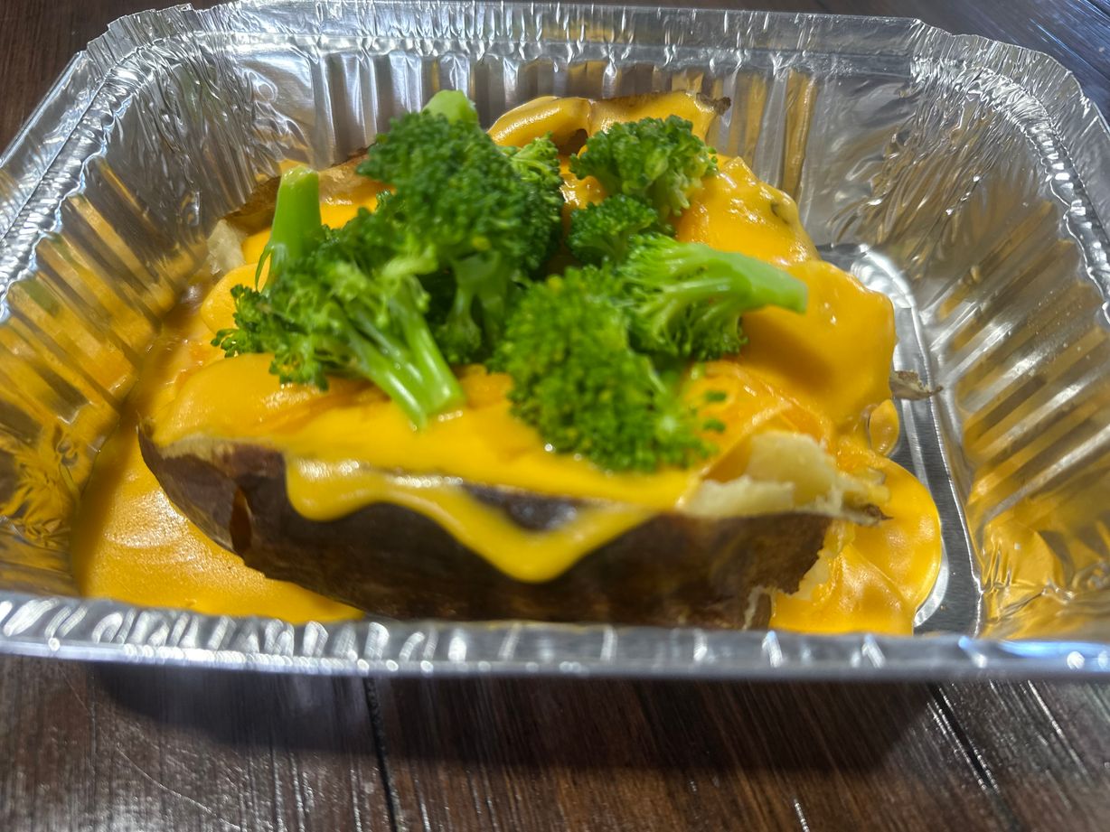 Vegan Broccoli and Cheese Potato at Grandma's Ice Cream & Waffles in ROCKVILLE, MD 208501394 | YourMenu Online Ordering