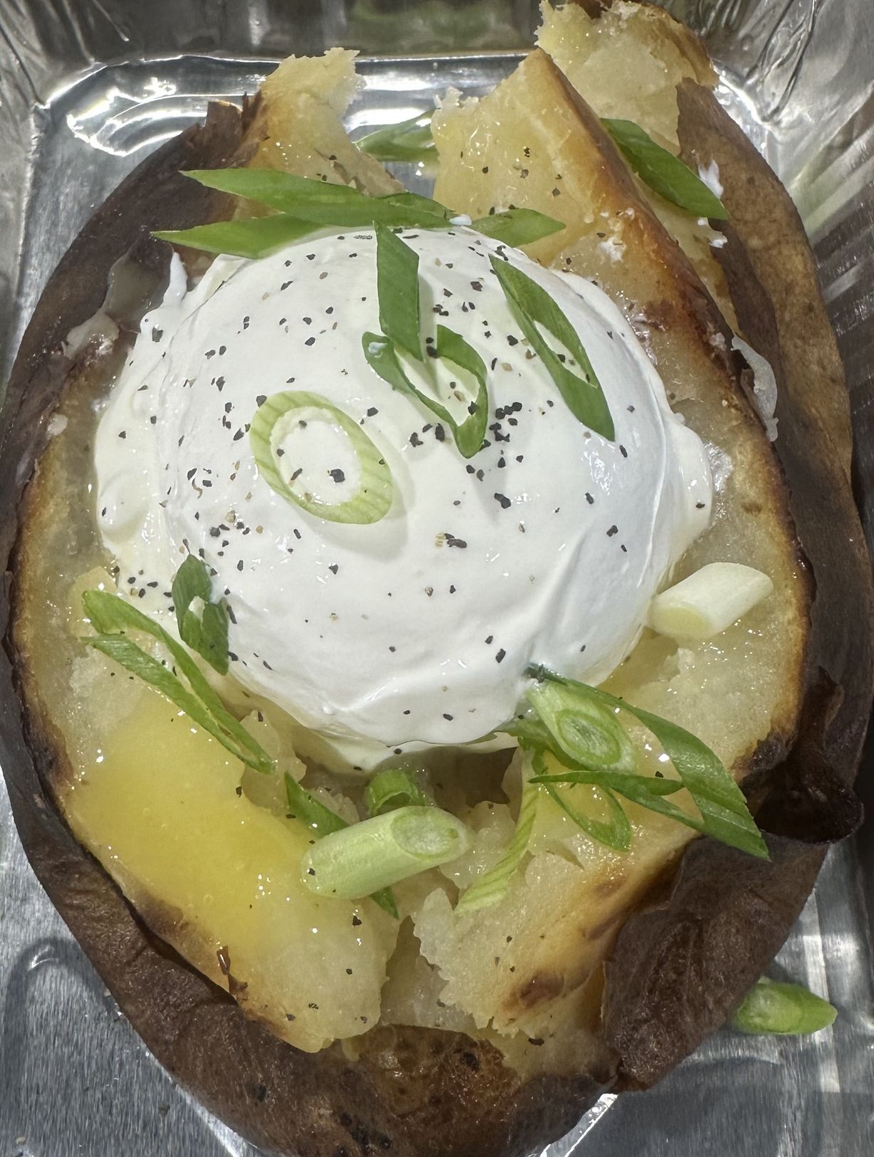 Baked Potato Butter Sour Creme & Chives at Grandma's Ice Cream & Waffles in ROCKVILLE, MD 208501394 | YourMenu Online Ordering
