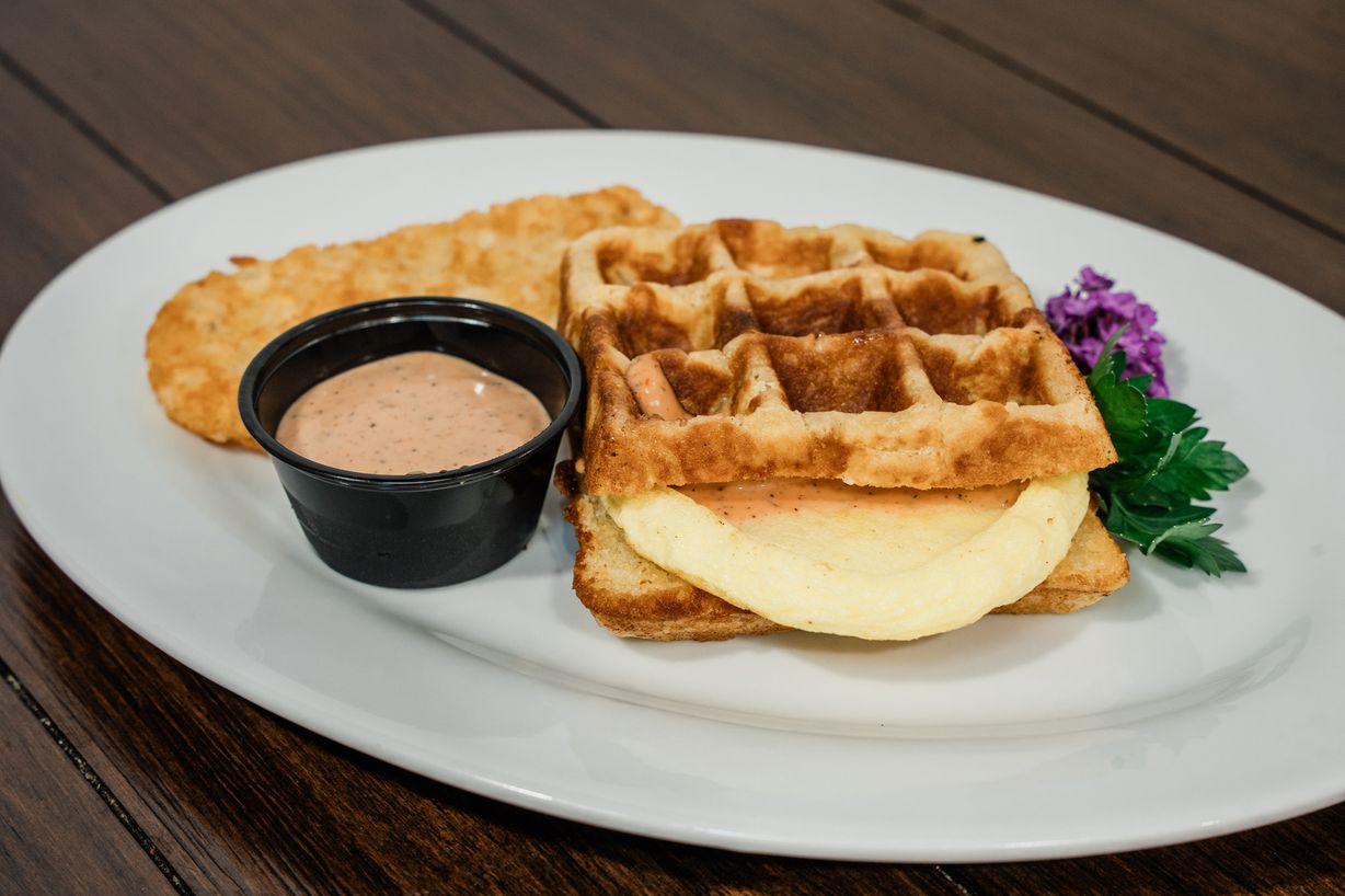 Waffle and Egg at Grandma's Ice Cream & Waffles in ROCKVILLE, MD 208501394 | YourMenu Online Ordering
