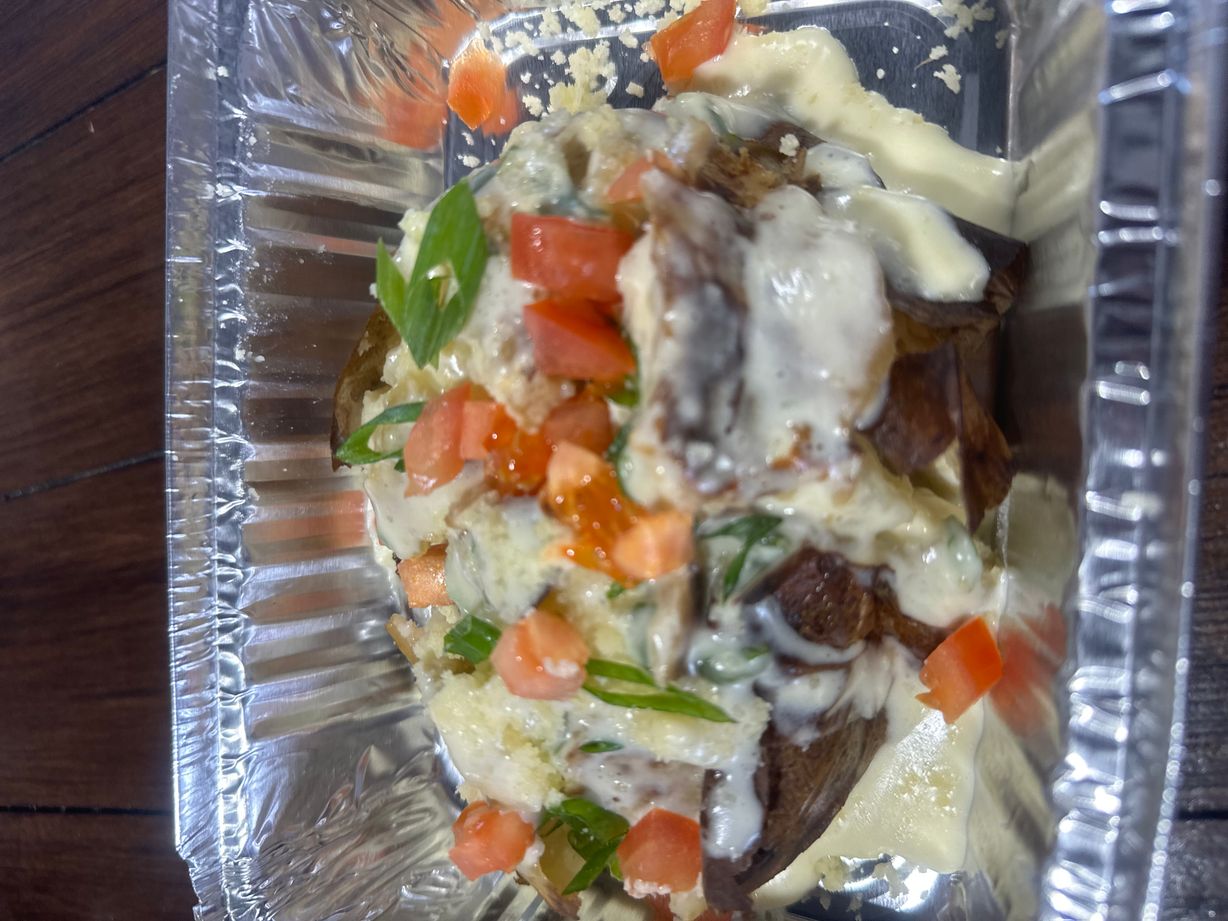 Vegan Seafood Potato at Grandma's Ice Cream & Waffles in ROCKVILLE, MD 208501394 | YourMenu Online Ordering