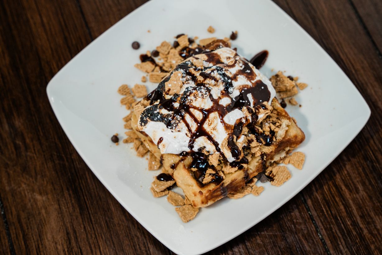 S'mores Waffle at Grandma's Ice Cream & Waffles in ROCKVILLE, MD 208501394 | YourMenu Online Ordering