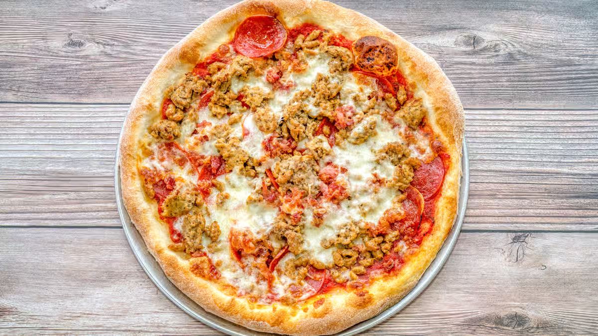 14in Meat Lover’s Pizza at Three Brothers Pizza in HYATTSVILLE, MD 20783 | YourMenu Online Ordering