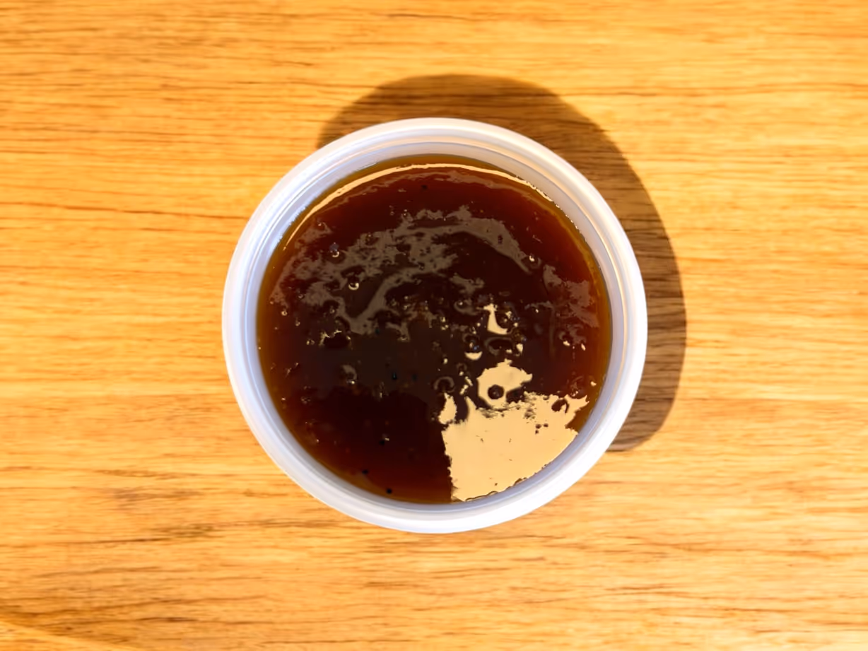 Side Pineapple Bourbon BBQ Sauce at Blowin' Smoke BBQ @ Prime Time Butcher in WOODBURY, NY 11797 | YourMenu Online Ordering Side Pineapple Bourbon BBQ Sauce at Blowin' Smoke BBQ @ Prime Time Butcher in WOODBURY, NY 11797 | YourMenu Online Ordering