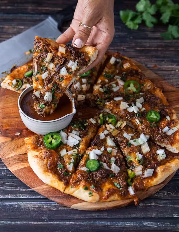 Pizza birria 10" at Taco and Chelas in DORAL, FL 33166 | YourMenu Online Ordering Pizza birria 10" at Taco and Chelas in DORAL, FL 33166 | YourMenu Online Ordering