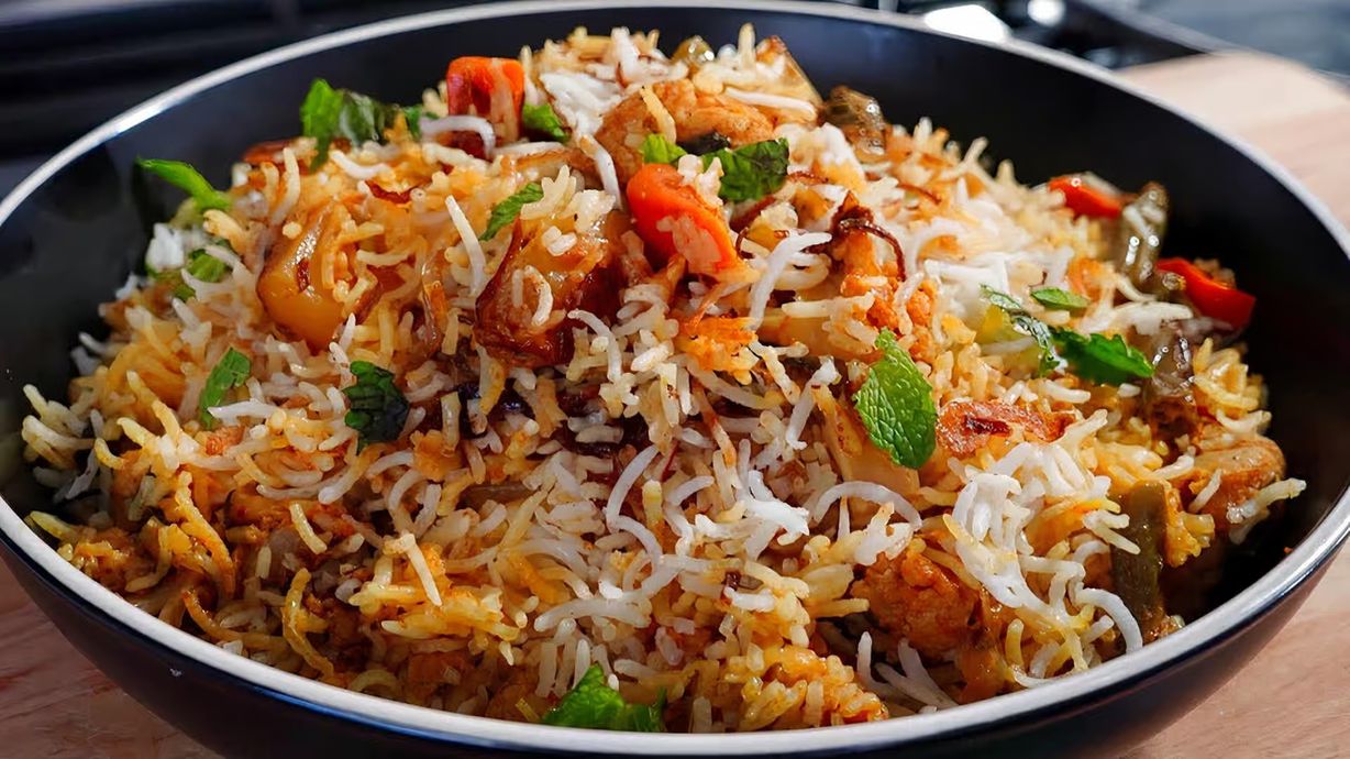 Vegetable Biryani at Everest Restaurant and Bar in Manchester, NH 03101 | YourMenu Online Ordering